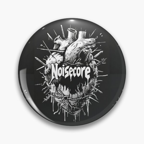 Item preview, Heart with "Noisecore" Text in Graffiti Style designed and sold by Piotrek0001.