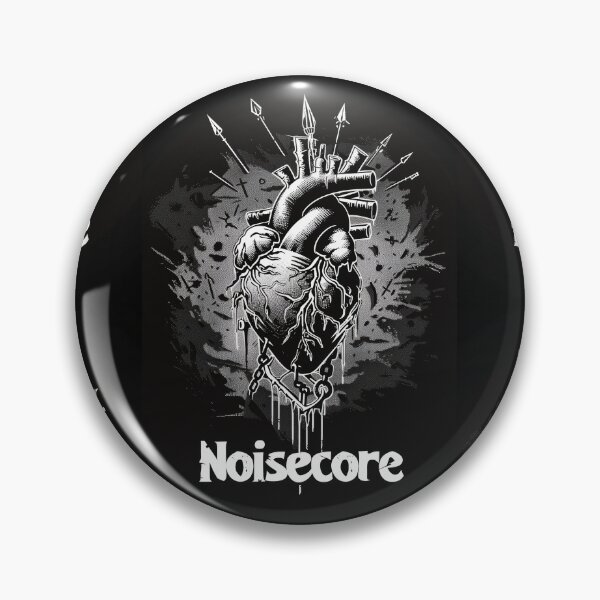 Item preview, Heart with "Noisecore" Text in Graffiti Style designed and sold by Piotrek0001.