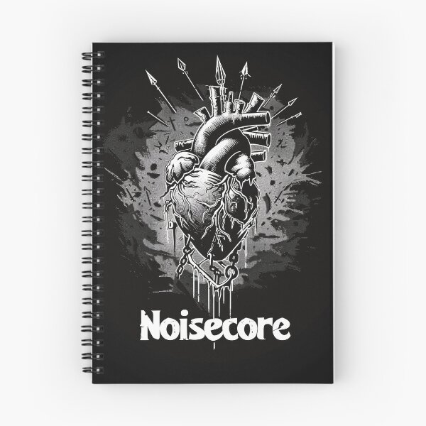 Item preview, Heart with "Noisecore" Text in Graffiti Style designed and sold by Piotrek0001.