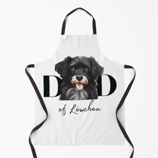 Item preview, Minimalistic aesthetic Dad of black Lowchen Dog designed and sold by GoodyPaws.