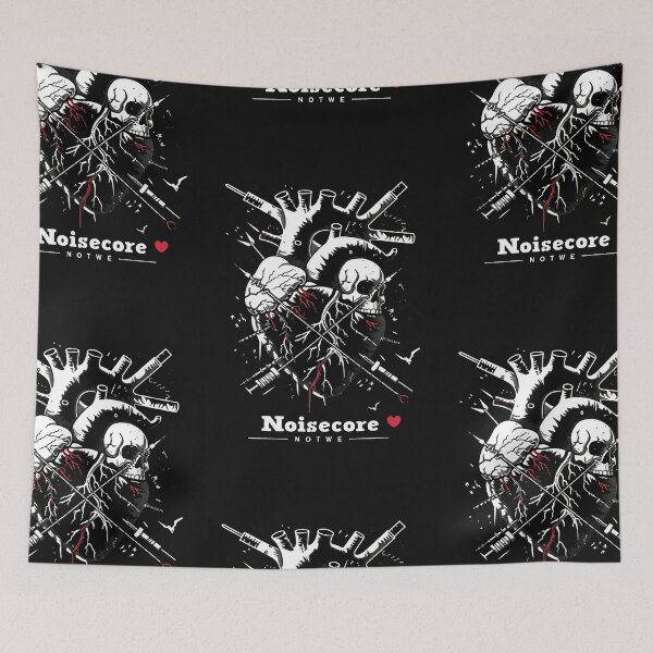 Item preview, Heart with "Noisecore" Text in Graffiti Style designed and sold by Piotrek0001.