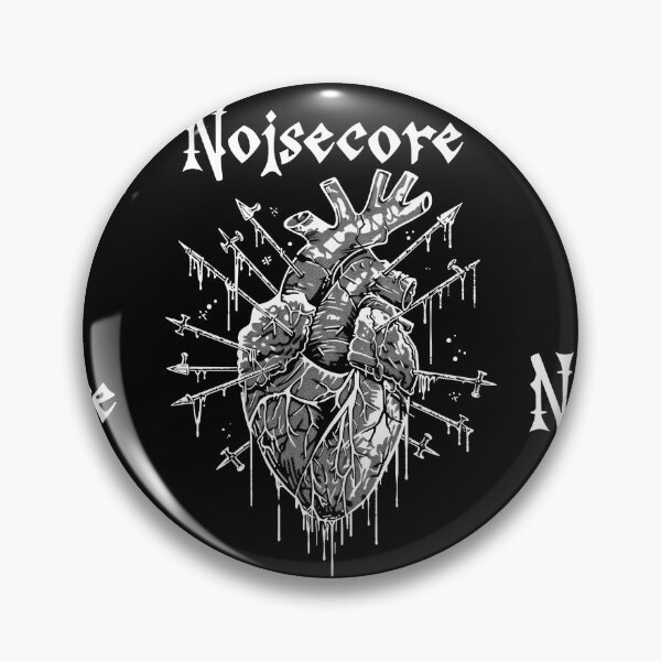 Item preview, Heart with "Noisecore" Text in Graffiti Style designed and sold by Piotrek0001.