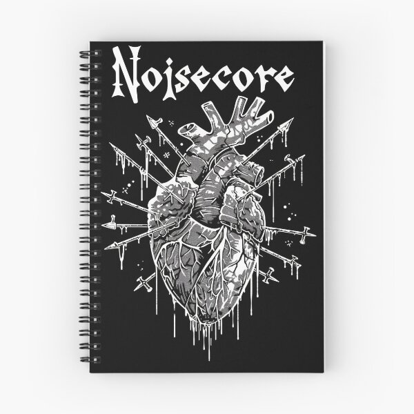 Item preview, Heart with "Noisecore" Text in Graffiti Style designed and sold by Piotrek0001.