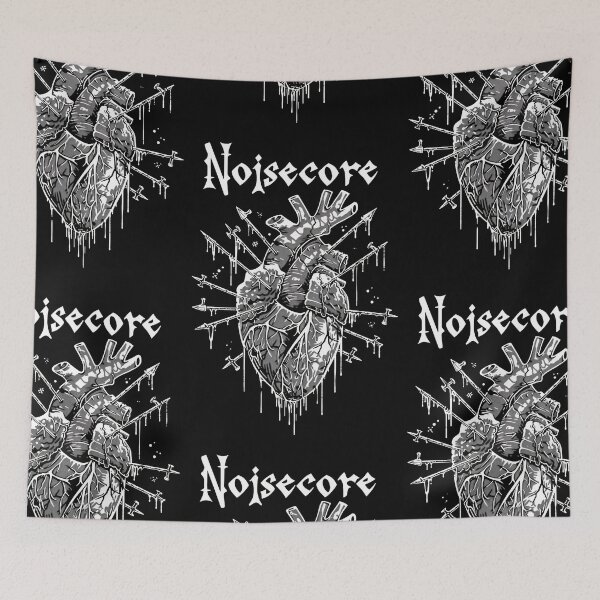 Item preview, Heart with "Noisecore" Text in Graffiti Style designed and sold by Piotrek0001.