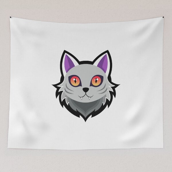 Item preview, Ghost cat head designed and sold by JIMTOPMOY.