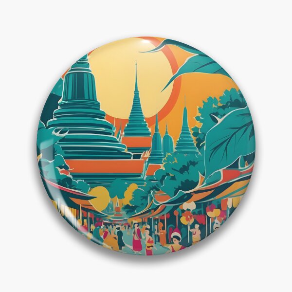 Item preview, Nonthaburi Thailand Vintage Travel Tourism  designed and sold by TravelersGems.