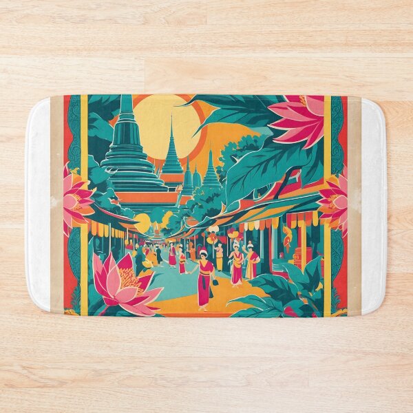 Item preview, Nonthaburi Thailand Vintage Travel Tourism  designed and sold by TravelersGems.