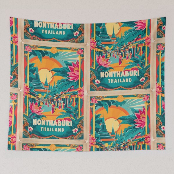 Item preview, Nonthaburi Thailand Vintage Travel Tourism  designed and sold by TravelersGems.