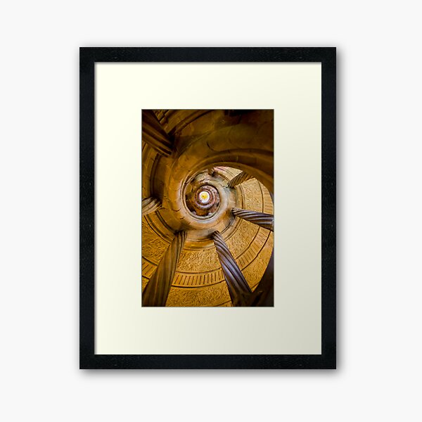 Spiral Staircase Badmerganthiem Germany Framed Art Print