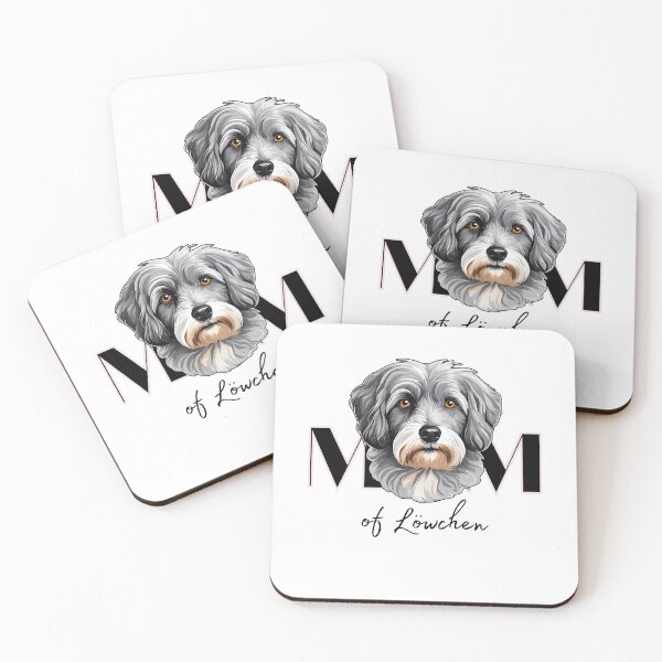 Item preview,  Minimalistic aesthetic Mom of silver grey Lowchen Dog  designed and sold by GoodyPaws.