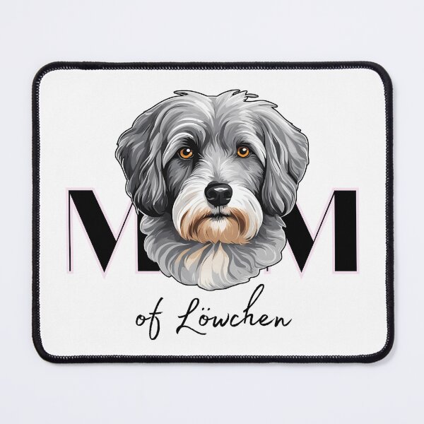 Item preview, Minimalistic aesthetic Mom of silver grey Lowchen Dog designed and sold by GoodyPaws.