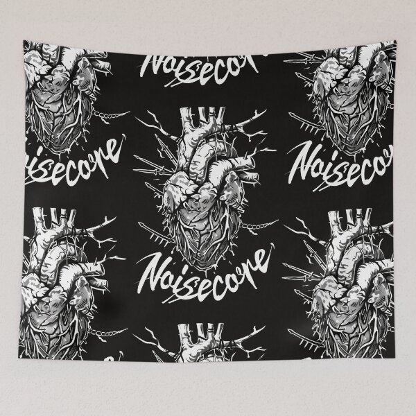 Item preview, Heart with "Noisecore" Text in Graffiti Style designed and sold by Piotrek0001.