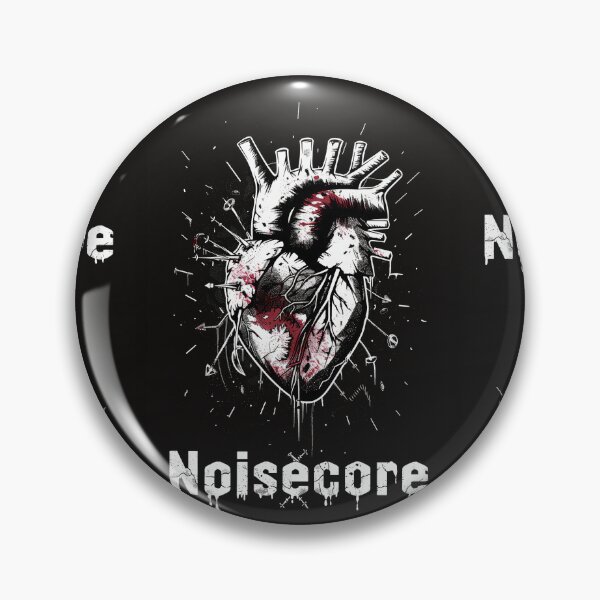 Item preview, Heart with "Noisecore" Text in Graffiti Style designed and sold by Piotrek0001.