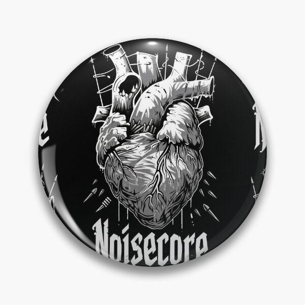 Item preview, Heart with "Noisecore" Text in Graffiti Style designed and sold by Piotrek0001.