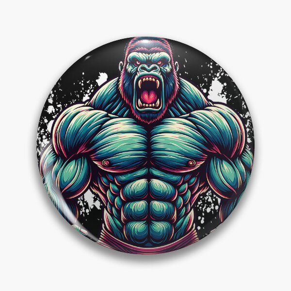 Item preview, angry gorilla bodybuilding designed and sold by ShawishArt.