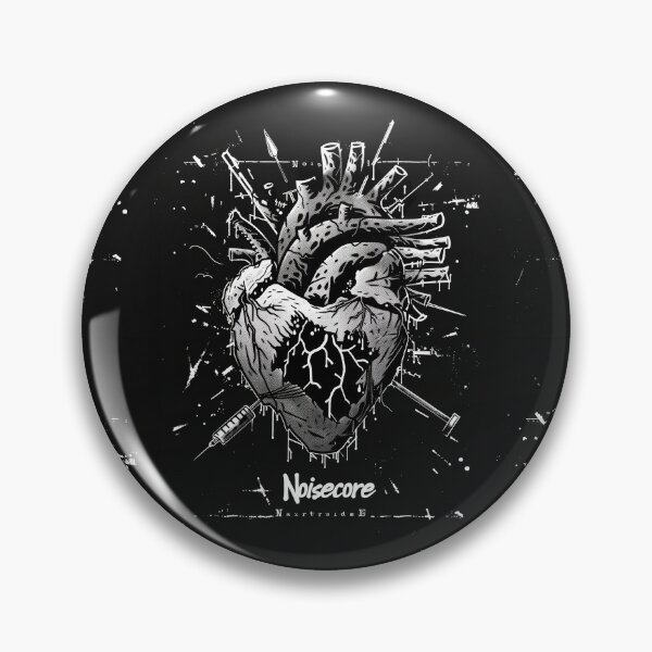 Item preview, Heart with "Noisecore" Text in Graffiti Style designed and sold by Piotrek0001.