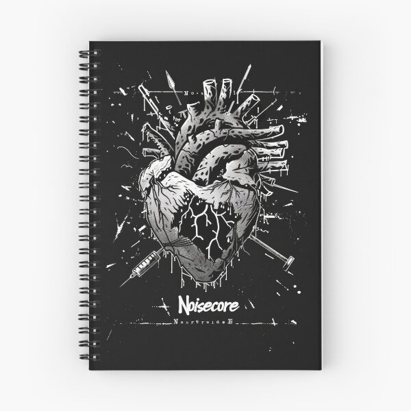 Item preview, Heart with "Noisecore" Text in Graffiti Style designed and sold by Piotrek0001.