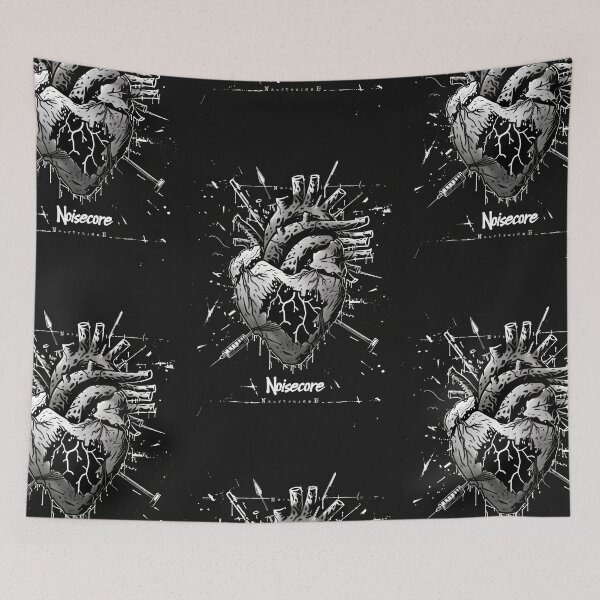 Item preview, Heart with "Noisecore" Text in Graffiti Style designed and sold by Piotrek0001.
