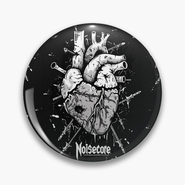Item preview, Heart with "Noisecore" Text in Graffiti Style designed and sold by Piotrek0001.