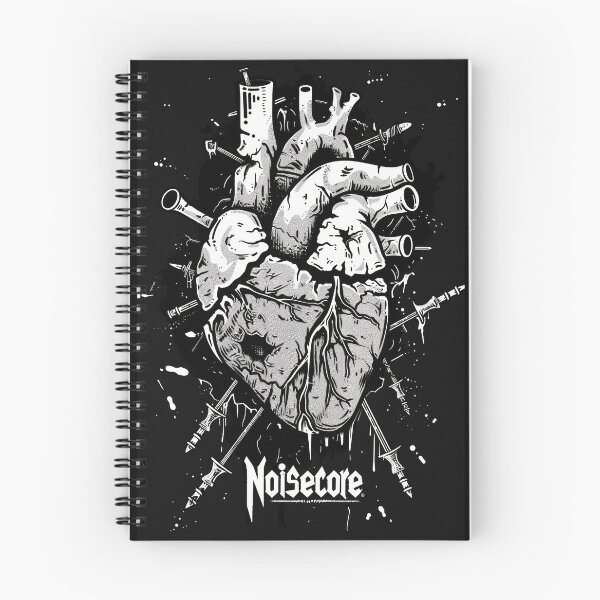 Item preview, Heart with "Noisecore" Text in Graffiti Style designed and sold by Piotrek0001.