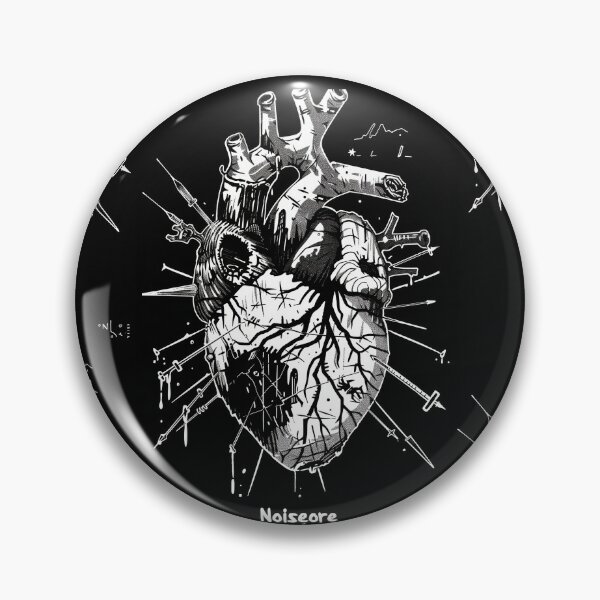 Item preview, Heart with "Noisecore" Text in Graffiti Style designed and sold by Piotrek0001.