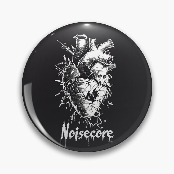 Item preview, Heart with "Noisecore" Text in Graffiti Style designed and sold by Piotrek0001.