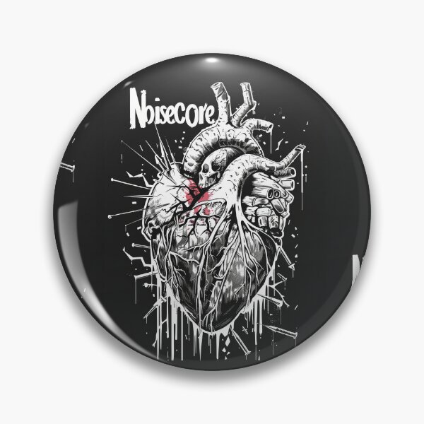 Item preview, Heart with "Noisecore" Text in Graffiti Style designed and sold by Piotrek0001.