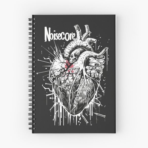 Item preview, Heart with "Noisecore" Text in Graffiti Style designed and sold by Piotrek0001.