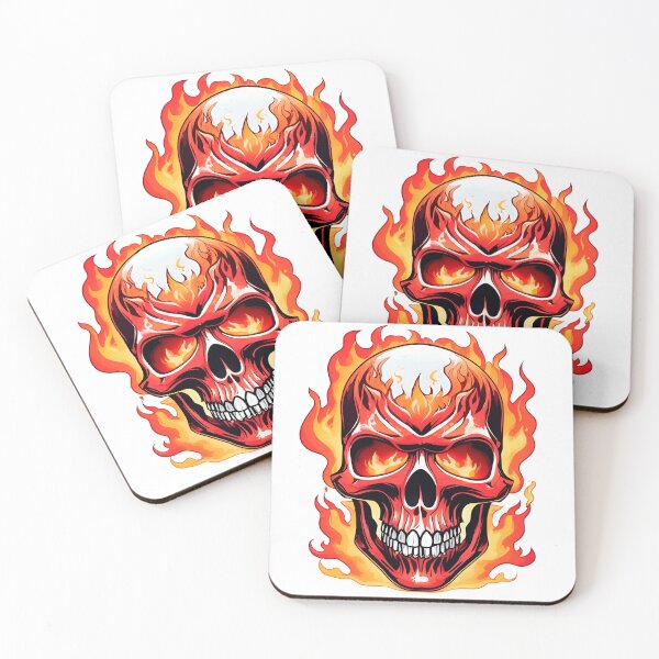 Item preview, A Flaming Hot Skull 01 designed and sold by LawrenceA.