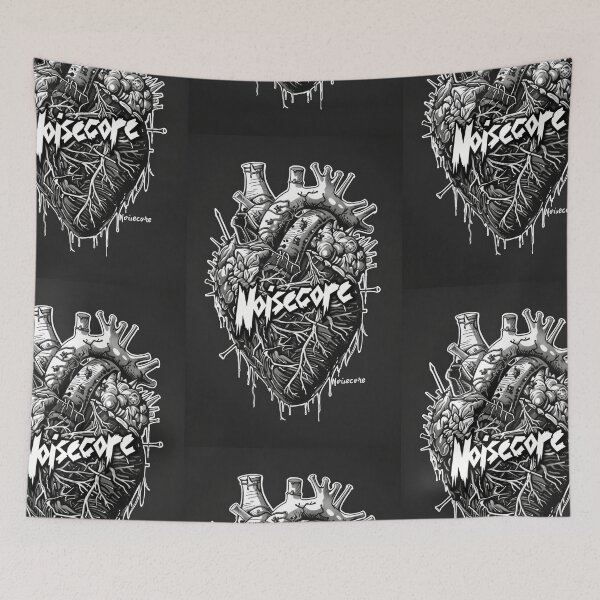 Item preview, Heart with "Noisecore" Text in Graffiti Style designed and sold by Piotrek0001.
