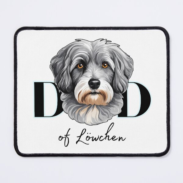 Item preview, Minimalistic aesthetic Dad of silver grey Lowchen Dog  designed and sold by GoodyPaws.