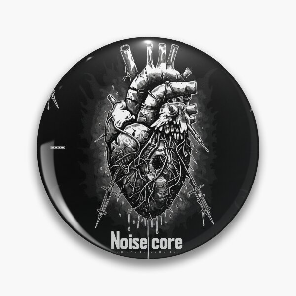 Item preview, Heart with "Noisecore" Text in Graffiti Style designed and sold by Piotrek0001.