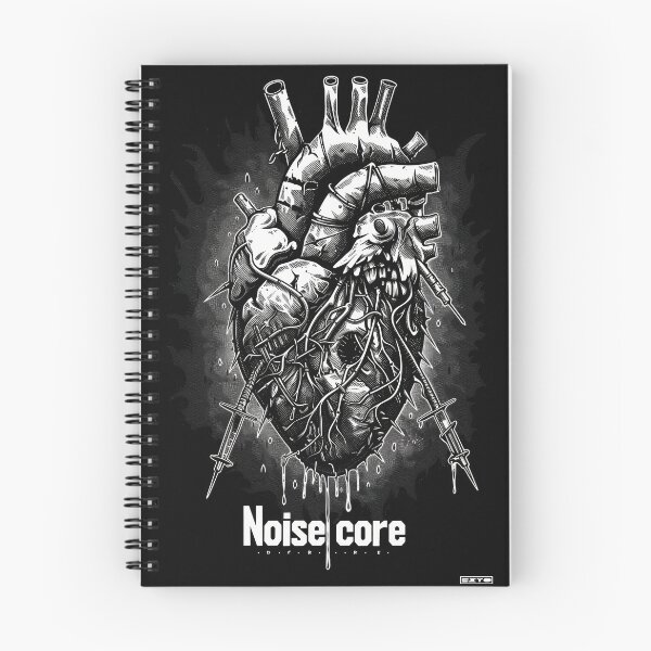 Item preview, Heart with "Noisecore" Text in Graffiti Style designed and sold by Piotrek0001.