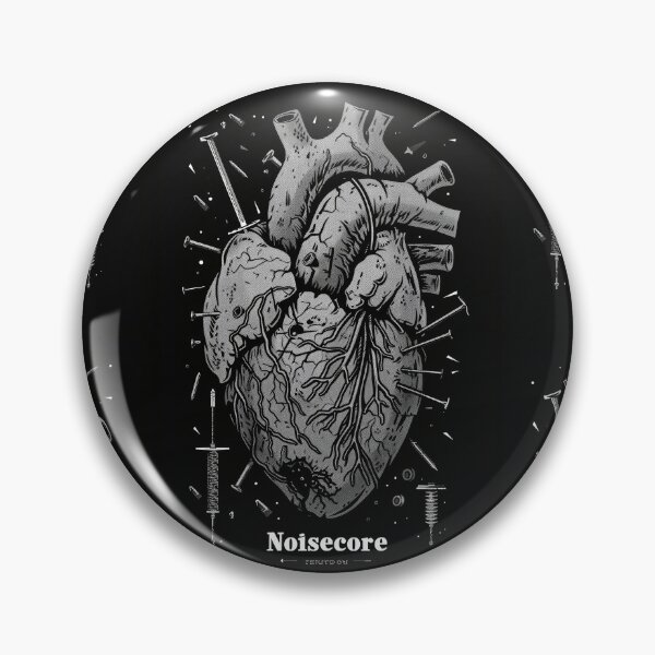Item preview, Heart with "Noisecore" Text in Graffiti Style designed and sold by Piotrek0001.