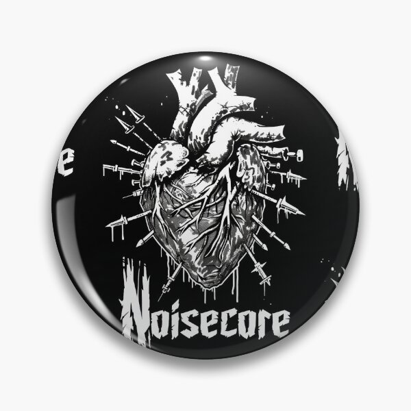 Item preview, Heart with "Noisecore" Text in Graffiti Style designed and sold by Piotrek0001.