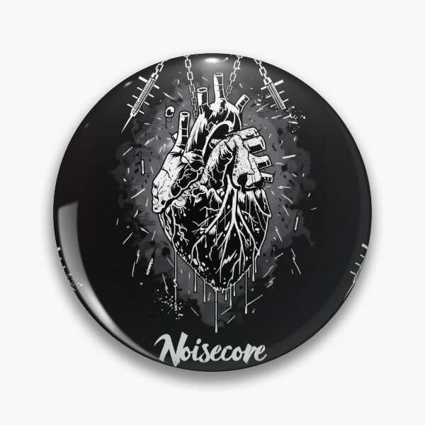 Item preview, Heart with "Noisecore" Text in Graffiti Style designed and sold by Piotrek0001.