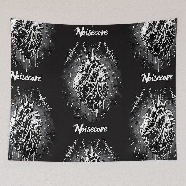 Item preview, Heart with "Noisecore" Text in Graffiti Style designed and sold by Piotrek0001.