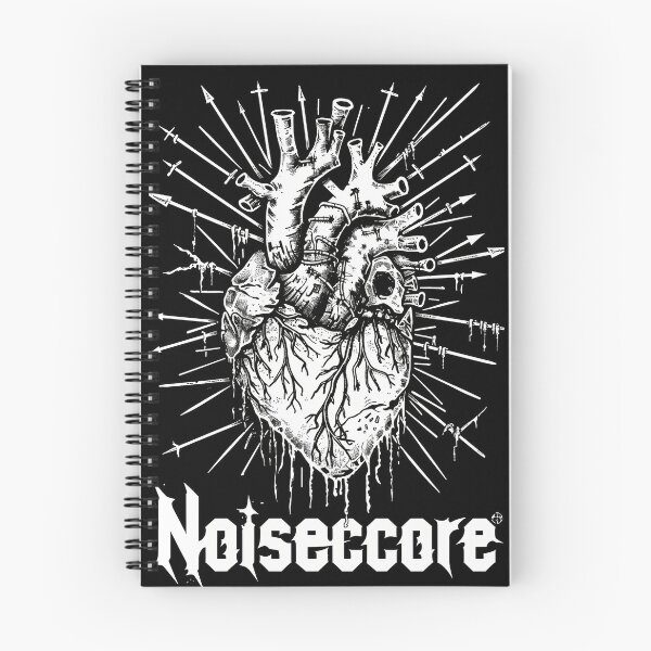 Item preview, Heart with "Noisecore" Text in Graffiti Style designed and sold by Piotrek0001.