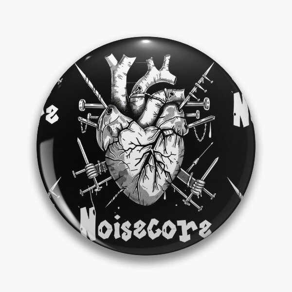 Item preview, Heart with "Noisecore" Text in Graffiti Style designed and sold by Piotrek0001.