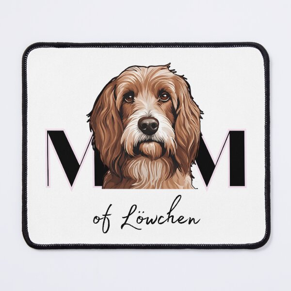 Item preview, Minimalistic aesthetic Mom of silver brown Lowchen Dog designed and sold by GoodyPaws.