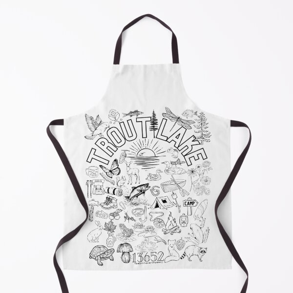 Item preview, Trout Lake Hermon, NY 13652 coloring shirt and poster for kids designed and sold by CreativeCurious.