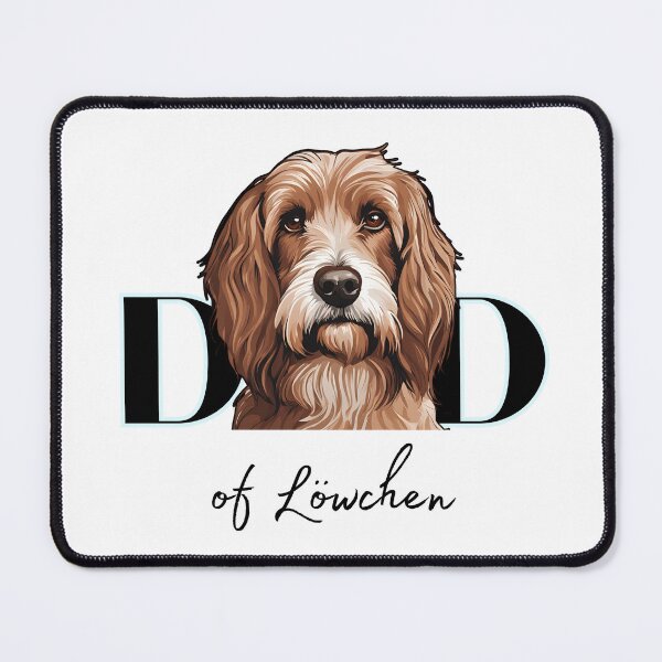 Item preview, Minimalistic aesthetic Dad of silver brown Lowchen Dog designed and sold by GoodyPaws.