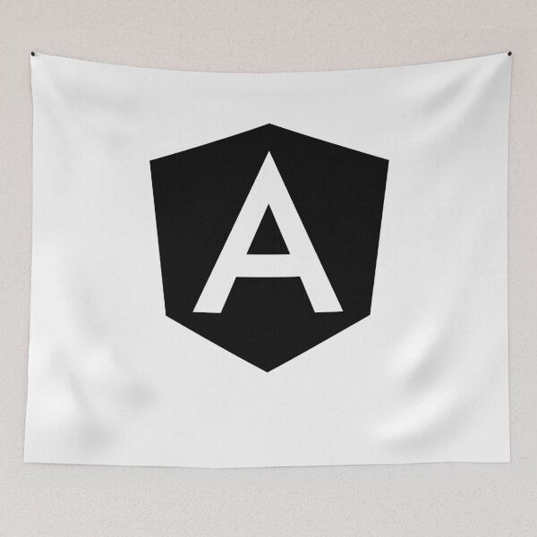 Artikelvorschau, Angular Angular.js Schwarzes Logo Langarm-T-Shirt entworfen und verkauft von Rainwater Merch.