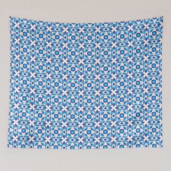 Item preview, Electric blue lilac geometric pattern 3 designed and sold by AneissPiaf.
