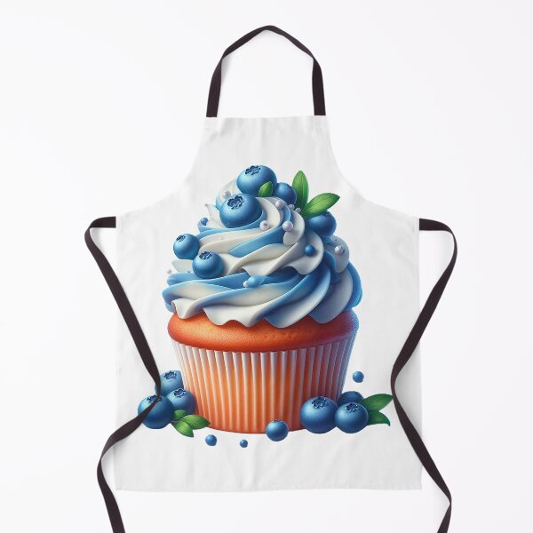 Item preview, Сupcake with blueberries and white cream designed and sold by LiluEremenko.