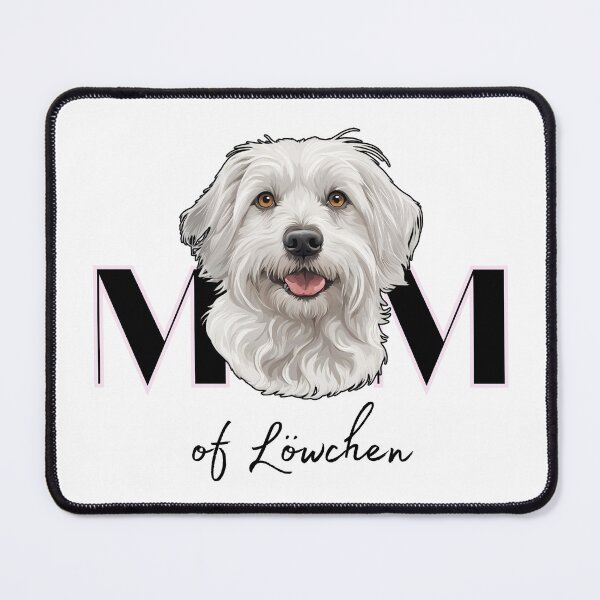 Item preview,  Minimalistic aesthetic Mom  of silver white Lowchen Dog  designed and sold by GoodyPaws.
