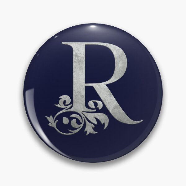 Item preview, Luxury Floral Monogram R: Elegant Grey and Silver Typography designed and sold by Fil4.