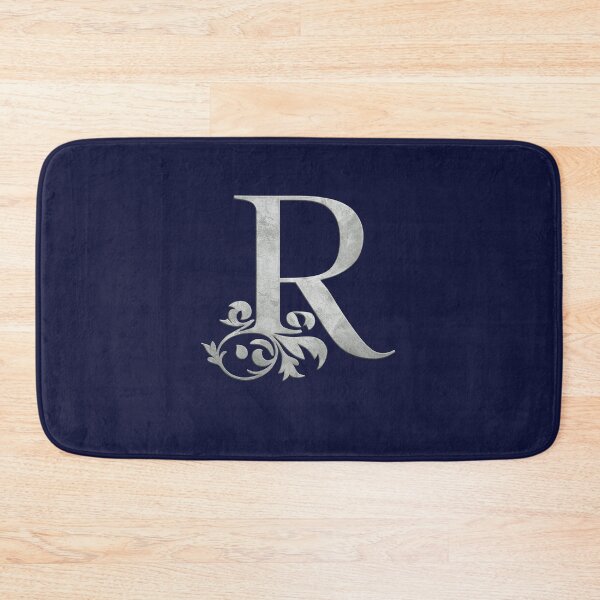 Item preview, Luxury Floral Monogram R: Elegant Grey and Silver Typography designed and sold by Fil4.