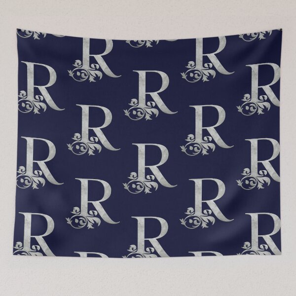Item preview, Luxury Floral Monogram R: Elegant Grey and Silver Typography designed and sold by Fil4.