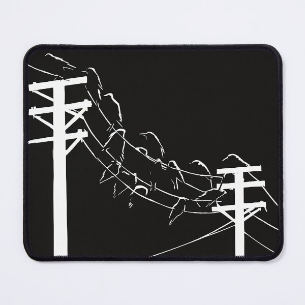 Item preview, Whispers of Dread: Crows on Powerlines designed and sold by 3MillsDesign.